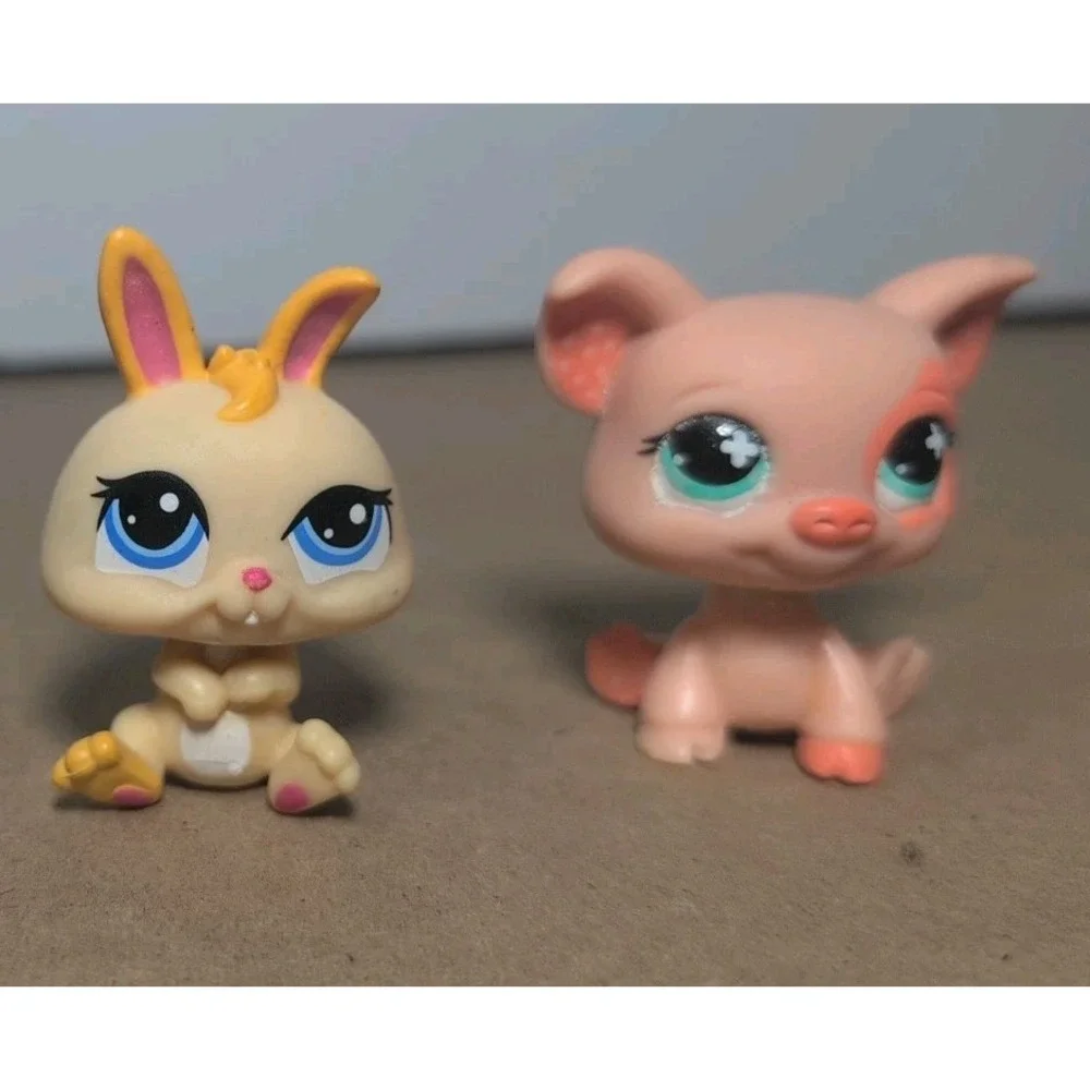 Littlest Pet Shop A Lot Of 5 Five Persian Cat, Short Haired Cat Puffin Dwarf...